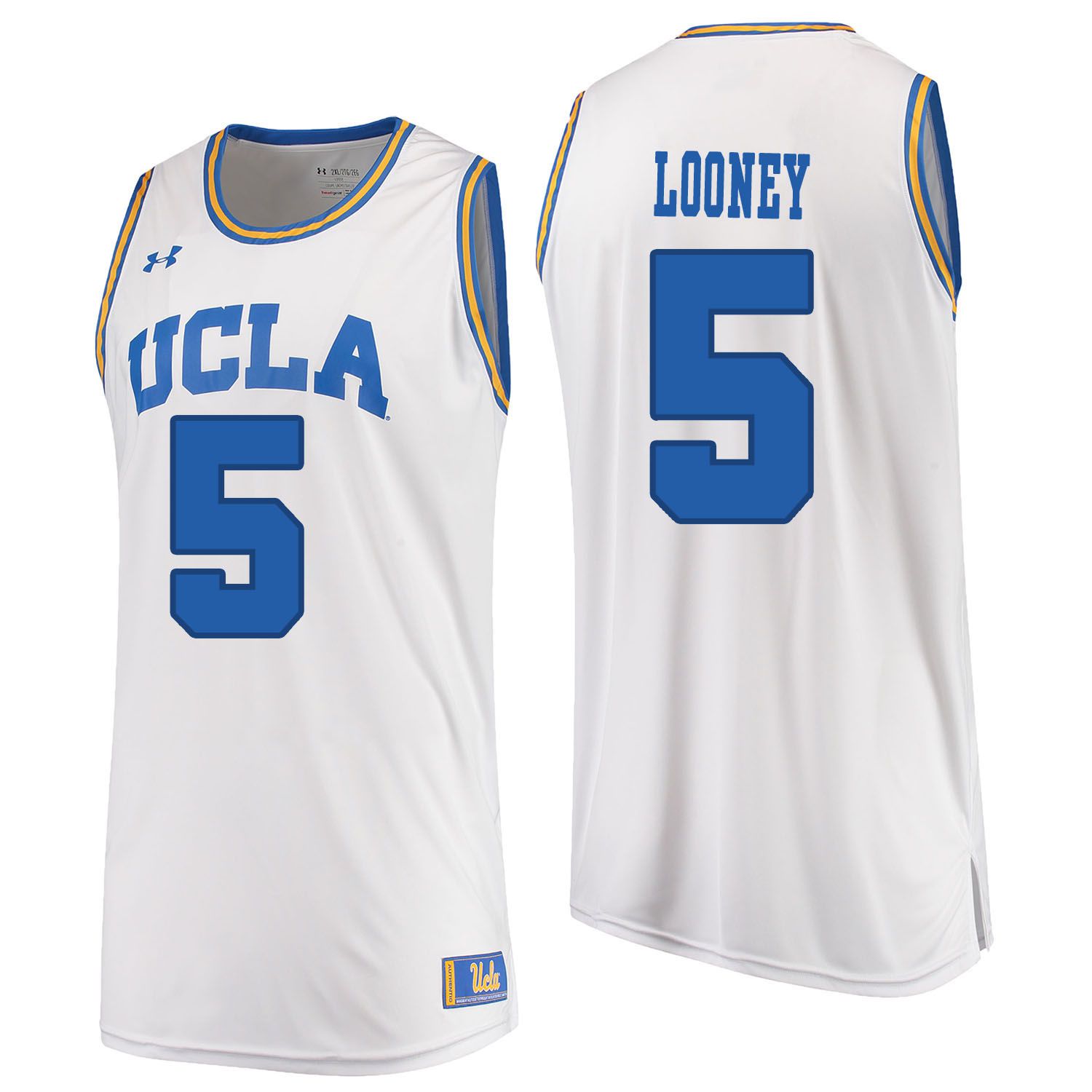 Men UCLA UA 5 Looney White Customized NCAA Jerseys